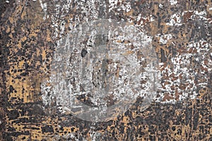 Rusty metallic steel plate