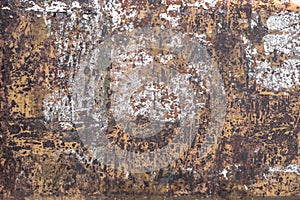 Rusty metallic steel plate