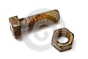 Rusty nut and bolt