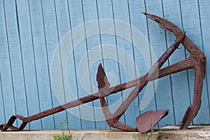 Rusty Old Anchor , Port Clyde, Maine, USA