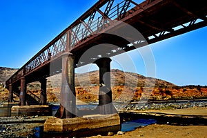 Rusty old bridge