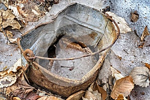 Rusty old bucket