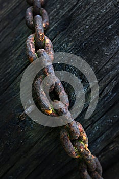 Rusty old chain