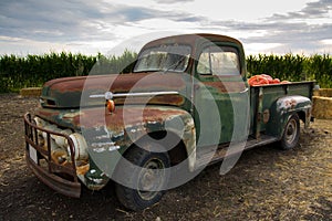 Rusty old classic truck