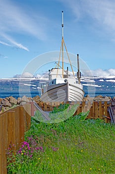 A rusty old fishing boat in Isafjordur - Iceland