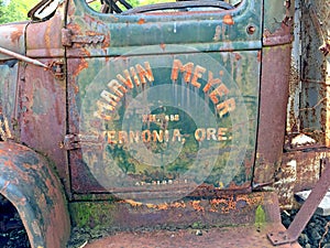 Rusty old forestry vehicle