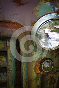 Rusty Old GMC Truck Detail.