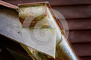 Rusty Old Roof Guttering