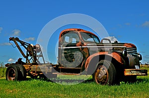 Rusty Old Tow Truck