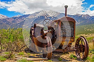 Rusty old tractor