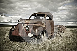 Rusty old truck