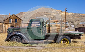Rusty old truck in Bodie State Park