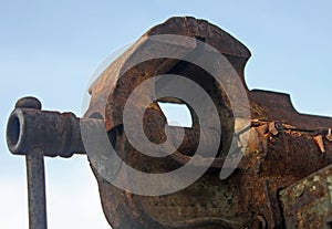 Rusty and old woodworking