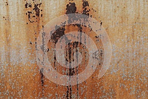 Rusty oxidised metal textured background