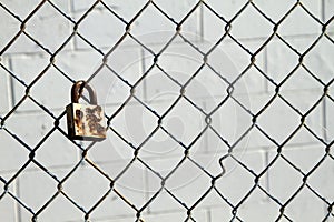 Rusty padlock