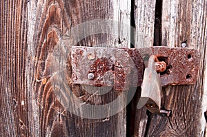 Rusty padlock