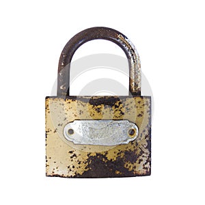 Rusty padlock