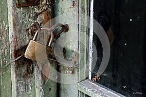 Rusty padlock safety
