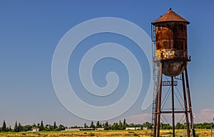 Rusty Pitted Water Tank