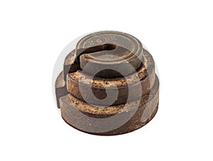 Rusty plummet of isolated