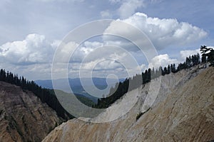 Rusty Precipice Dry Valley in Romania photo