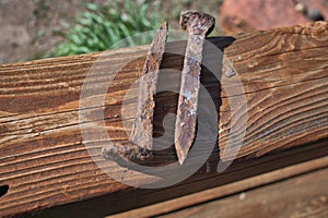 Rusty Railroad Spikes