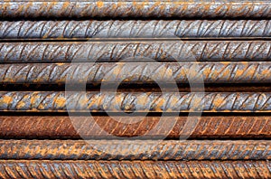 Rusty Rebar Rods Metallic Pattern