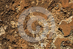 Rusty red cracked stone wall/grunge wall texture background