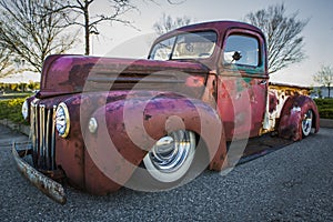 Rusty Red Pick-Up Truck