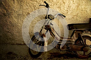 Rusty retro scooter