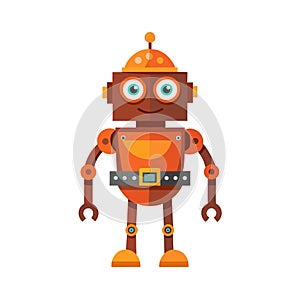 Rusty the Robot Tinkerer Fun Illustration