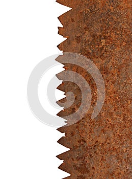 Rusty saw blade