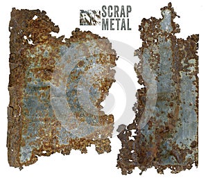 Rusty scrap metal