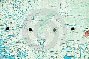 Rusty and scratched metal panel background