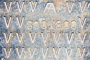 Rusty and scratched metal panel background