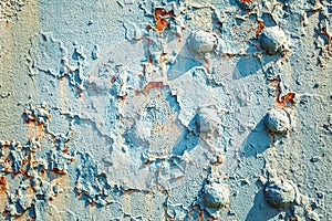 Rusty and scratched metal panel background