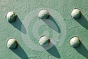 Rusty and scratched metal panel background