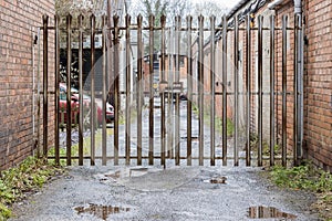 Rusty security gate