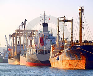 Rusty Ships at Kaohsiung Harbor