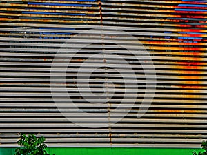 Rusty shop awning in HCMC Vietnam