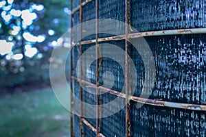 Rusty Side Grate of Home AC Condenser