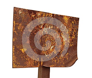 Rusty sign