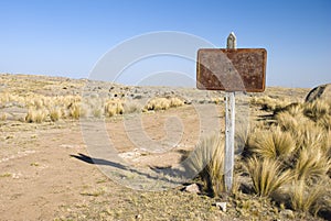 Rusty Sign and Road