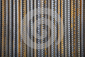 Rusty steel building armature