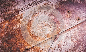 Rusty steel plate