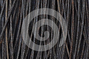 Rusty steel wire construction