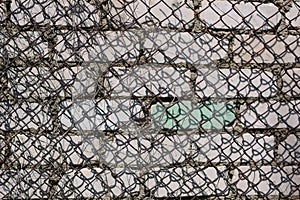 Rusty steel wire mesh