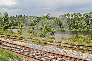 Rusty Tracks Along the Hudson River