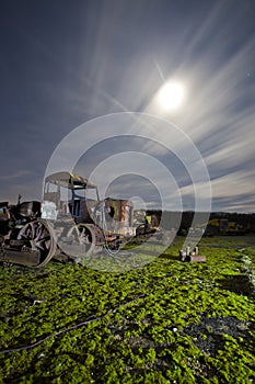 Rusty tractor