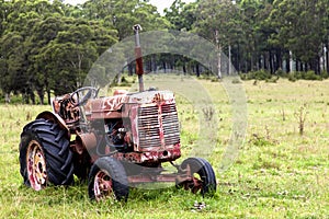 Rusty tractor looking for new home